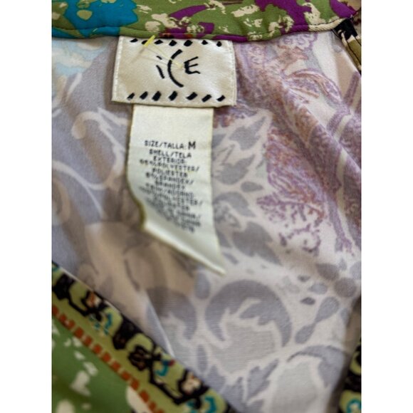 VTG ECI Babydoll Empire waist M Boho Dress Festival Beaded fairy Whimsigoth Y2K - Picture 6 of 12